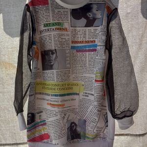 TOUCH ME NEWSPAPER DRESS